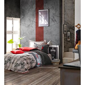 Genç Odası Tek Kişilik Complete Set Rock Kırmızı