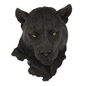 Puma Kafası Duvar Dekoru Siyah Renk