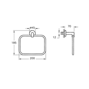 Vitra Minimax A44783 Halka Havluluk