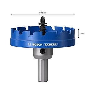 Expert 75 Mm Elmaslı İnox Panç Adaptörlü 2608901444
