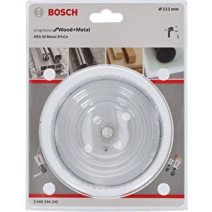Metal Ve Ahşap 111 Mm Hss Bi-metal %8 Kobaltlı Delik Testeresi Bosch 2608594242