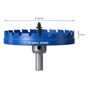 Expert 120 Mm Elmaslı İnox Panç Adaptörlü 2608901451