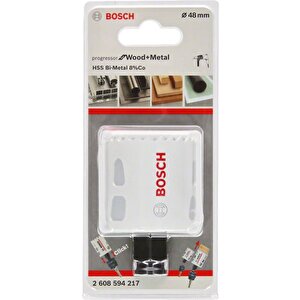 Metal Ve Ahşap 48 Mm Hss Bi-metal %8 Kobaltlı Delik Testeresi Bosch 2608594217