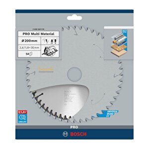 Multi Material 200*30 Mm 54 Diş Elmas Daire Testere Bıçağı 2608640510