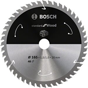 Bosch 165*20 Mm 48 Diş Akülü Makineler Için Ahşap Testere Bıçağı 2608837687