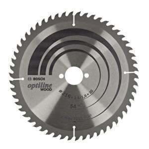 Optiline 216x30 Mm 54 Diş Ahşap Daire Testere 2608838411