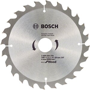 Bosch Eco 190*30mm 24 Diş Ahşap Daire Testere Bıçağı 2608644376
