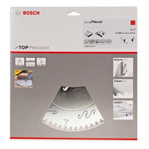 Best 250x30 Mm 60 Diş Ahşap Daire Testeresi 2608642112