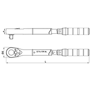 Ceta Form 150-750 Nm 3/4" Tork Anahtarı D03f-3175