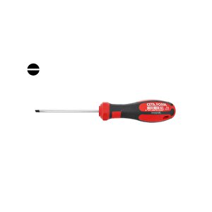 3 X 75 Mm Kabin Tipi Düz Tornavida F10-030-075
