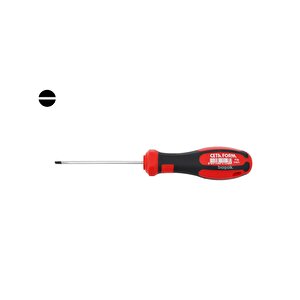 2,5 X 75 Mm Kabin Tipi Düz Tornavida F10-025-075