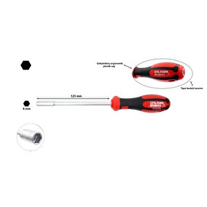 6 Mm Lokma Tornavida F20-060-125