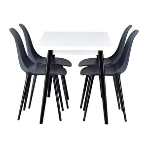 Vilinze Eames Sandalye Avanos Ahşap Mutfak Masası Takımı - 70x120 Cm