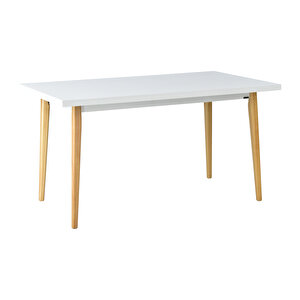 Vilinze Eames Sandalye Avanos Ahşap Mdf Mutfak Masası Takımı - 80x140 Cm