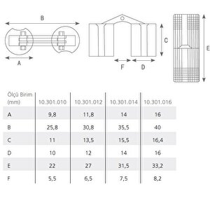 Silindir Masa Menteşesi Pirinç 12mm (2 Adet)