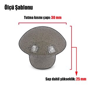 Noktalı Mantar Düğme Kulp Çekmece Dolap Dolabı Kapak Kulpu Kulbu Saten Metal Kulpları Mobilya Mutfak