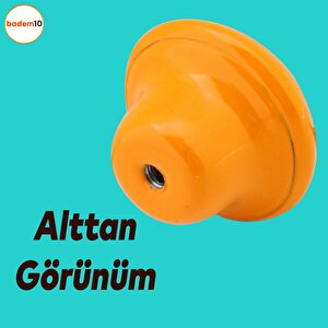 Mantar Düğme Kulp Çekmece Bebek Çocuk Genç Odası Dolap Kapak Kulpu Kulbu Turuncu Metal Kulp