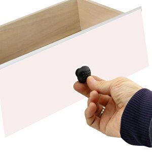 Noktalı Mantar Düğme Kulp Çekmece Dolap Dolabı Kulpu Kulbu Mat Siyah Metal Kulpları Mobilya Mutfak