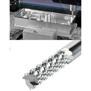 Carbide Bit End Mill Freze Cnc Tunsten Karbür Ucu Kesici bıçak Ahşap Alüminyum işleme 3 Parça dremel ucu