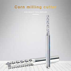 Carbide Bit End Mill Freze Cnc Tunsten Karbür Ucu Kesici bıçak Ahşap Alüminyum işleme 3 Parça dremel ucu