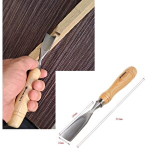 Ahşap Oyma konik ıskarpela Bıçak Kaşık Kuksa Oval Oyma Yontma Bıçağı 25mm