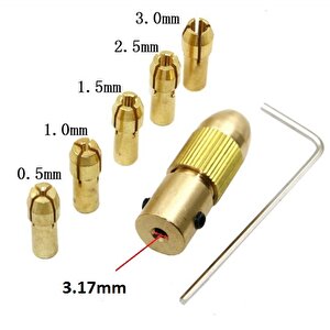 Otomatik Mandrel Mini Motor Mandreni Chuck Üniversal 3.17mm Mil Penset Okul Proje Ödev Hobi 5li Pens