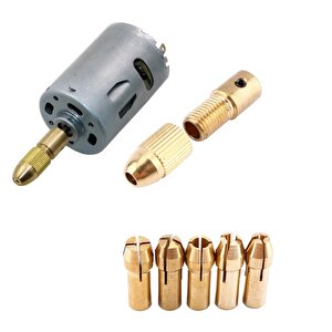 Otomatik Mandrel Mini Motor Mandreni Chuck Üniversal 3.17mm Mil Penset Okul Proje Ödev Hobi 5li Pens