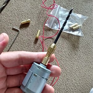 Otomatik Mandrel Mini Motor Mandreni Chuck Üniversal 3.17mm Mil Penset Okul Proje Ödev Hobi 5li Pens