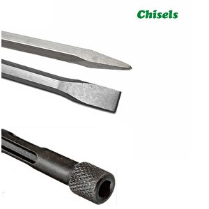 hilti Matkap Için Sds Plus kırıcı delici uç seti  Murç Keski 1/4 Hex Vidalama Adaptörü  3 Parça