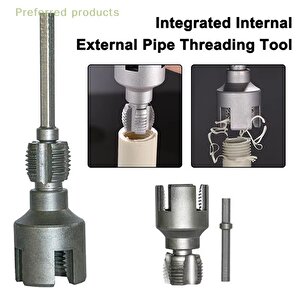 Pcv Su Borusu için iç Dış Klavuz Açma Aleti 1/2 Pprc Plastik Borular için diş açma Pafta Aparatı 20mm