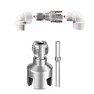 Pcv Su Borusu için iç Dış Klavuz Açma Aleti 1/2 Pprc Plastik Borular için diş açma Pafta Aparatı 20mm