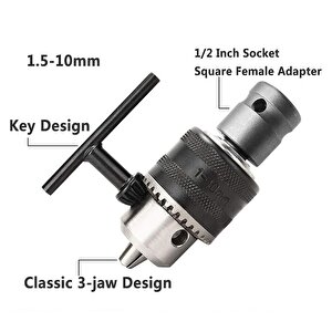 darbeli somun sökme makinesi için metal Mandren ve vidalama  bits Adaptör seti 1/2 hex dönüştürücü