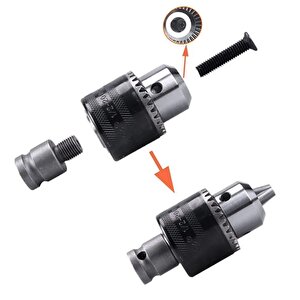 darbeli somun sökme makinesi için metal Mandren ve vidalama  bits Adaptör seti 1/2 hex dönüştürücü