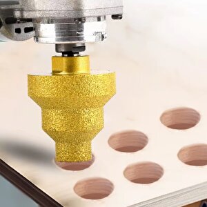 Fayans Mermer Beton Cam Raybası Delme Taç Elmas Pah Kırma Freze Uçları Delik Testeresi Frezeleme