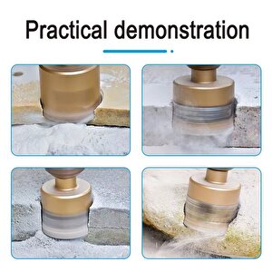 Elmaslı kuru Delme Matkap ucu  keskin ve dayanıklı granit mermer cam seramik karo için 12 Prçalı Çantalı Set.