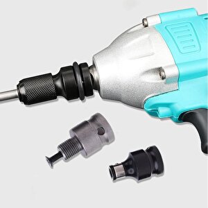 1/2 Matkap Mandren Adaptör seti 3 lü  Somun Sökme Makinesini Hex Bits vidalamaya Dönüştürme aparat