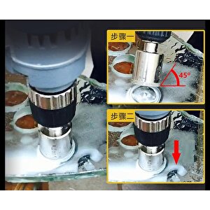 Depolife Cam Fayans Mermer Granit Delme Pancı Boru Tipi Elmas Karot Uç 12mm