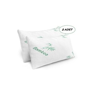 Pink Home Bamboo Yastık 50x70 Visco Bamboo Yastık 2'li Paket