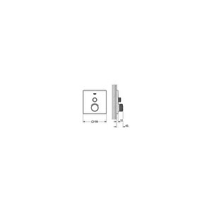 Grohtherm Smartcontrol Tek Valfli̇ Akiş Kontrollü, Ankastre Termostati̇k Duş Bataryasi 29123000