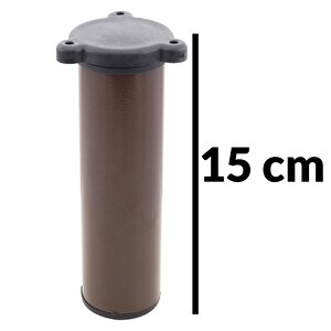 Mobilya Kanepe Baza Koltuk Metal Destek Ayağı Ayarlanabilir Orta Destek 15 Cm Kahverengi Ayak