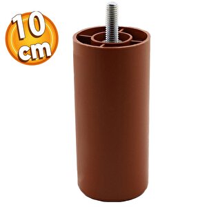 Mobilya Kanepe Koltuk Baza Yükseltme Yükseltici M8 Civatalı Incediş Destek Ayağı Ayakları Kahve 10cm