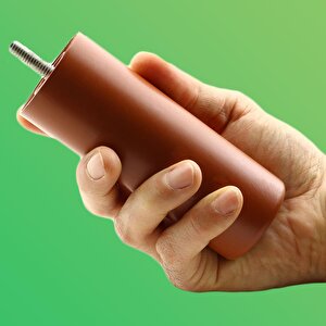 Gizli Mobilya Kanepe Sehpa Tv Ünitesi Koltuk Orta Destek Ayağı 12 Cm Kahverengi Baza Ayak