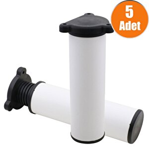 Mobilya Kanepe Baza Koltuk Metal Destek Ayağı Ayarlanabilir Orta Destek 15 Cm Beyaz Ayak (5 Adet)