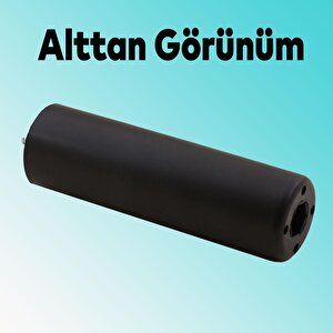 Gizli Mobilya Kanepe Sehpa Tv Ünitesi Koltuk Orta Destek Ayağı 15 Cm Siyah Baza Ayak