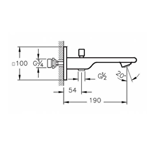 Vitra Memorıa Çıkış Ucu A42515 El Duşu Çıkışlı - Krom