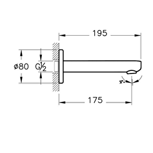 Root Round A4272034 Çıkış Ucu, Fırçalı Nikel