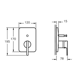 Suit U A4228623 Ankastre Banyo Bataryası, Altın