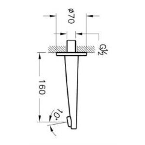 Vitra Çıkış Ucu A42540 Krom