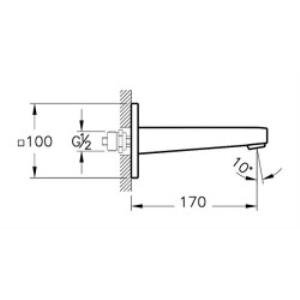 Artema Root Square Çıkış Ucu A4273934 Fırçalı Nikel