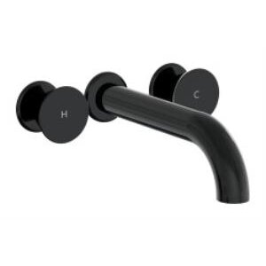 Vitra Liquid Ankastre Lavabo Bataryası A4268939 Uzun - Parlak Siyah